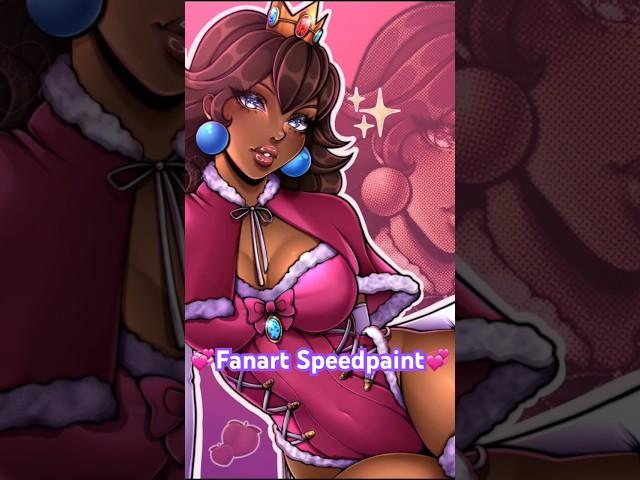 Drawing digital fanart for  @blackprincesspeach !  #fanartdrawing #princesspeach #cosplaygirl