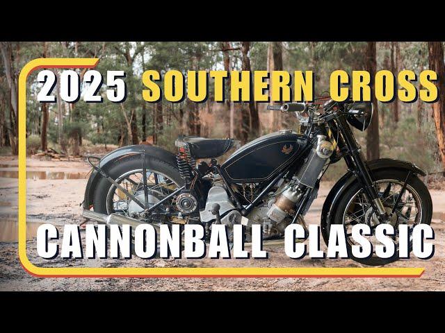 Riding a 1947 Scott in the Southern Cross Cannonball Classic