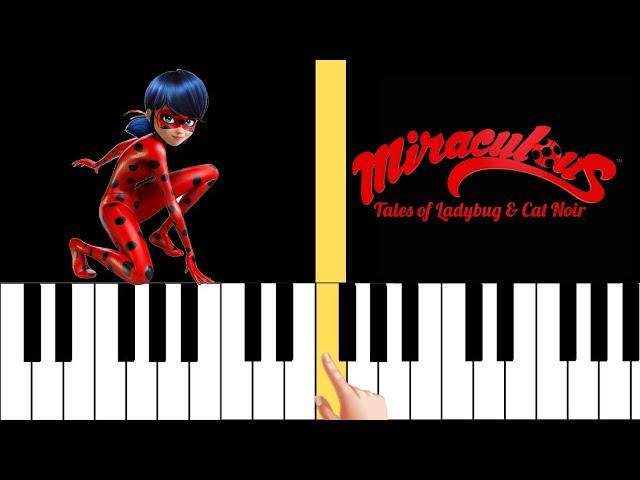 MIRACULOUS LADYBUG - Theme Song | Synthesia Piano Tutorial