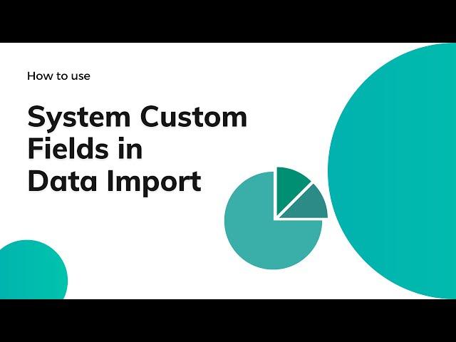 System Custom Fields in Data Import