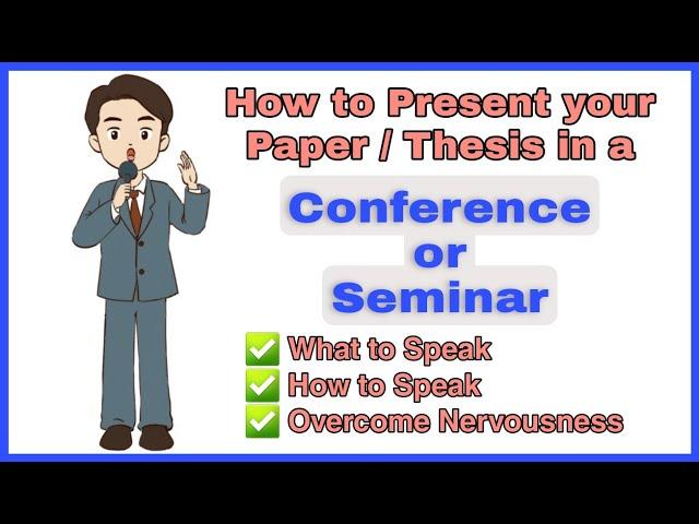 How to present your paper in conference or seminar|| Thesis presentation || M.Sc/PhD Students|| TSH