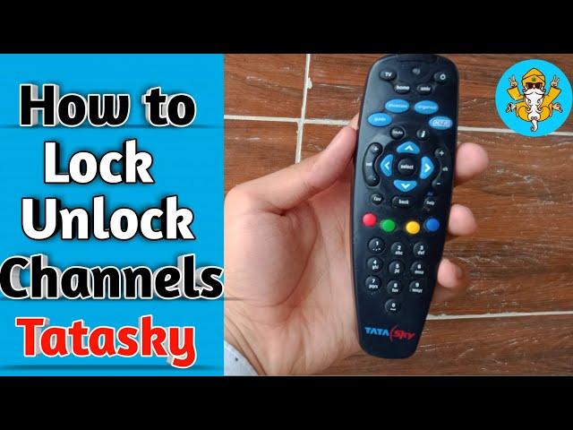 How to Lock/unlock any channel on Tatasky Setup hd setup box| lock channel|unlock channel