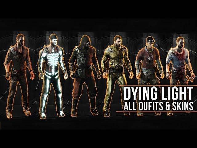 Dying Light - ALL OUTFITS with LEGEND SKINS Showcase (Including Secrets & DLCs) "How to Unlock"