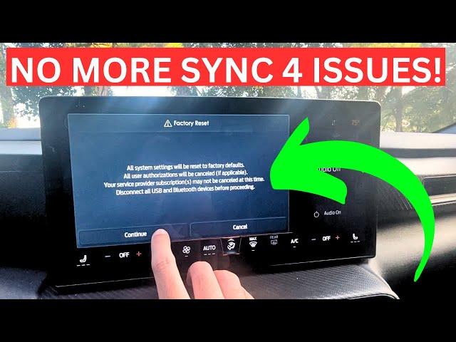 How To Master Reset Your SYNC 4 System | Easy Fix for SYNC 4 ISSUES!