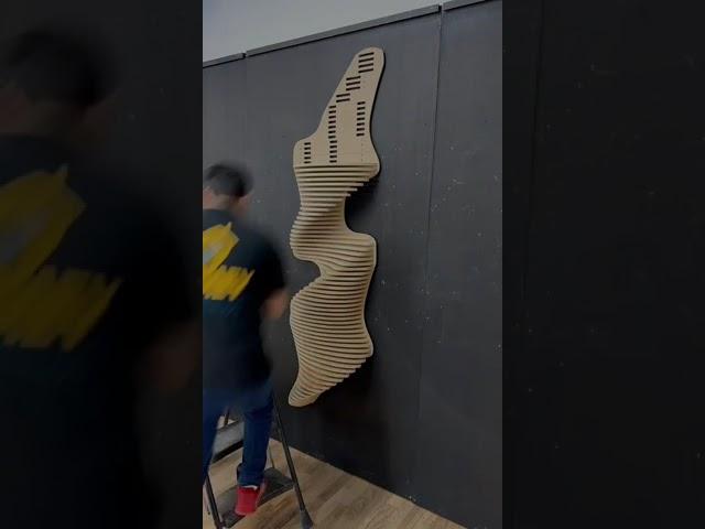 DIY Golden Tornado Design Parametric Wall Art | Parametric Wall Art