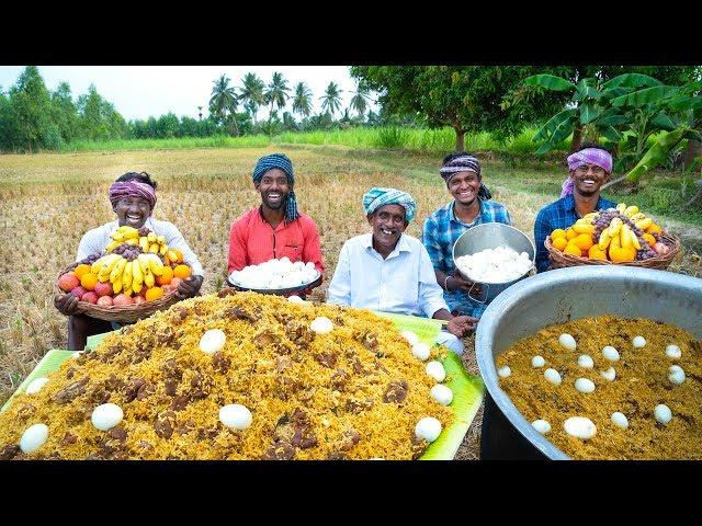 BIRYANI | MUTTON BIRYANI with Eggs | Traditional Biryani Recipe cooking in Village | Village Cooking