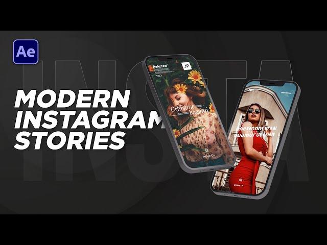 Modern Instagram Stories in After Effects | Tutorial #8