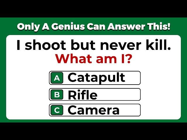 CAN YOU ANSWER THESE 30 TRICKY RIDDLES? | ONLY A GENIUS CAN PASS THIS! Riddles Quiz - Part 5