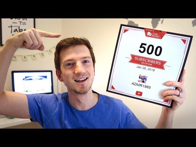 500 Subscribers Special Youtube Play Button #iamacreator Thank You / Tube Buddy Certificates