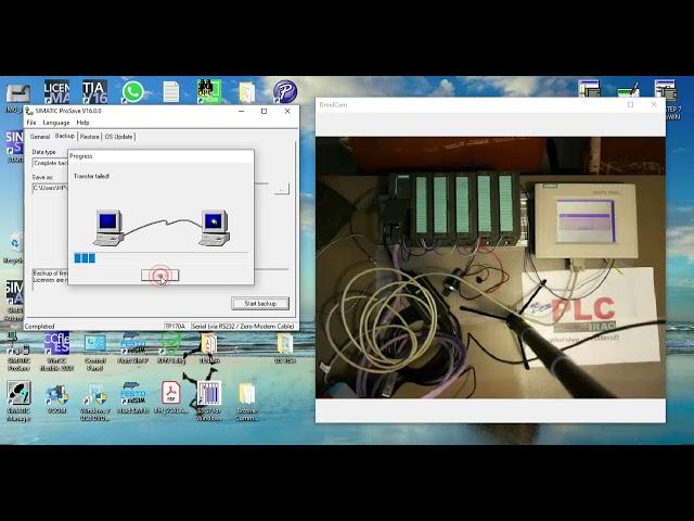 Episode 3  Siemens SIMATIC HMI TP170A RS232 Backup, Restore, Firmware update using Prosave in Arabic