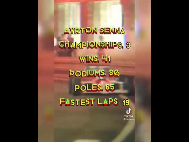 Ayrton Senna statistics #shorts #formula1 #f1