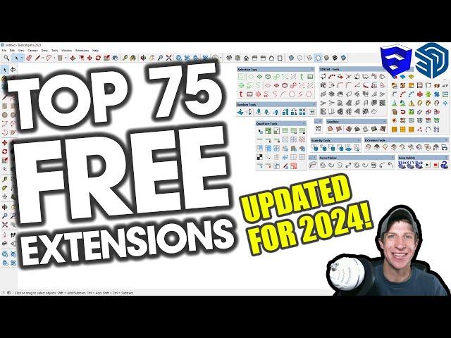 The Top 75 FREE Extensions for SketchUp! (Updated for 2024!)