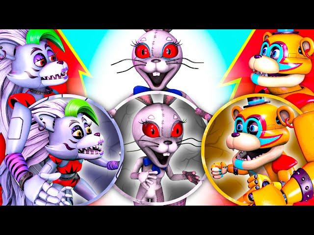 Baby Freddy vs Baby Roxanne Wolf vs Baby Vanny - Sad Story - Fnaf Security Breach Animation SFM