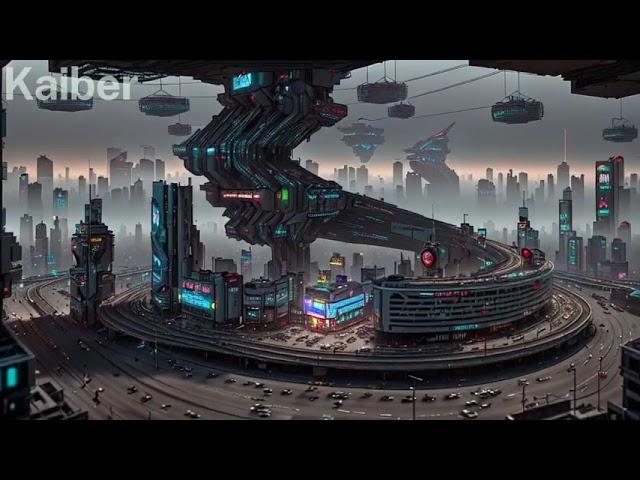 a futuristic cyberpunk city, in the style of 3D, octane render, 8k, ray tracing, blender, hyper deta