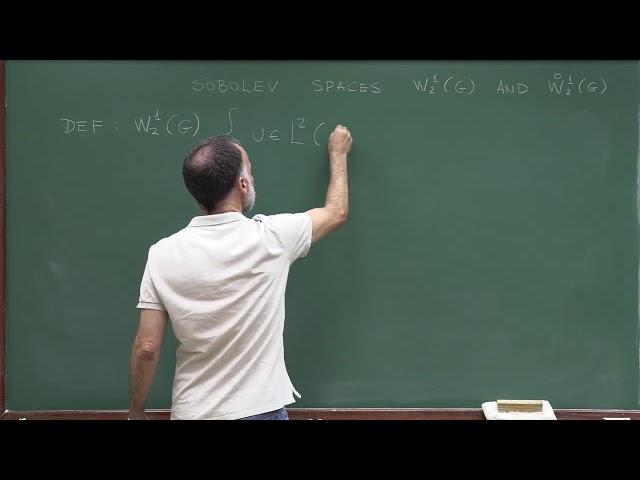 Doctorate program: Functional Analysis - Lecture 19C - Generalized derivatives and Sobolev spaces