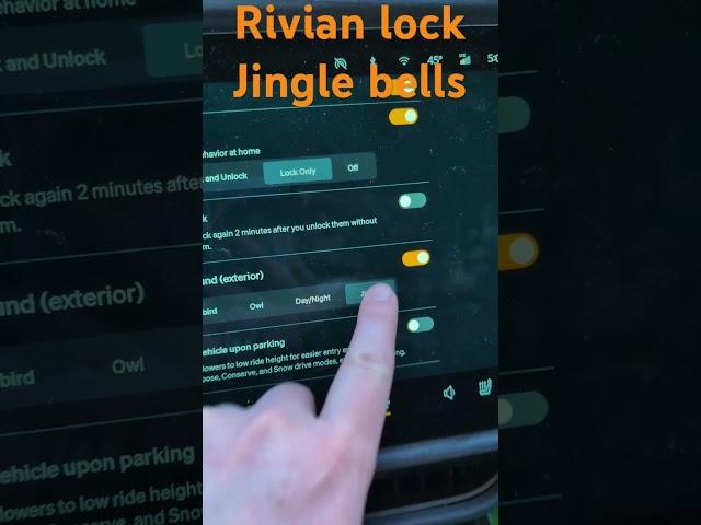 Rivian Jingle Bells lock sound