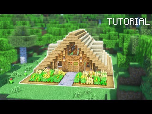 Minecraft | How to Build Oak Starter House | Easy Survival Starter House Tutorial (#15)