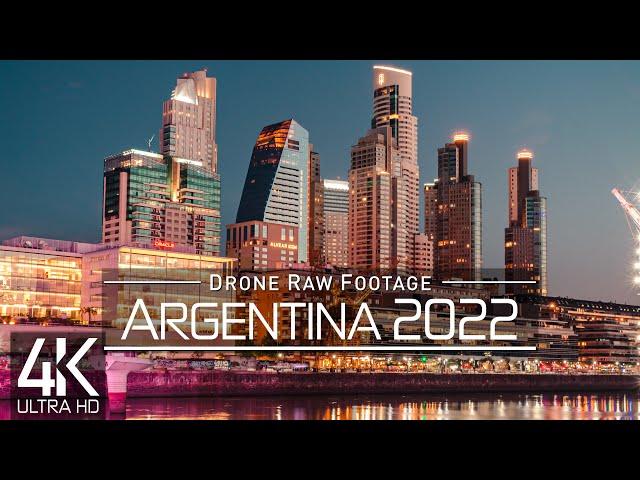 【4K】 Drone RAW Footage  This is ARGENTINA 2022  Buenos Aires  Santa Fe  UltraHD Stock Video