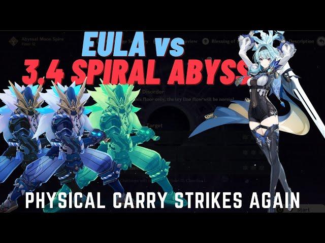 [F2P] EULA SHREDS NEW SPIRAL ABYSS 3.5! | Floor 12 9 Stars | Genshin Impact