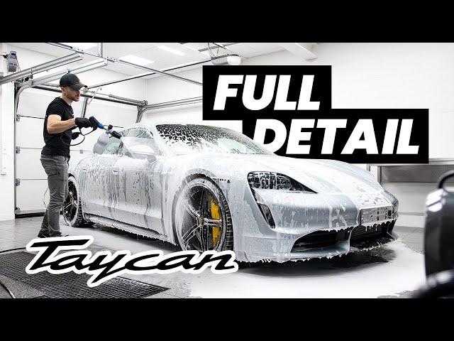 Porsche Taycan Turbo Wash, Polish & Ceramic Coating - ASMR