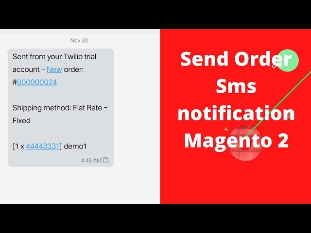 Send Order SMS notification Magento 2 | Magento 2 SMS Notification| Twilio | Order SMS Notification