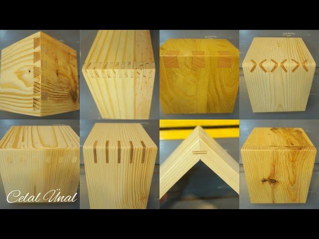 Simple wood corner joints / Woodworking joints / Ahşap birleştirme teknikleri