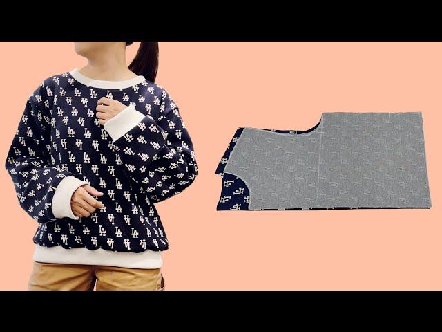 Easy Sweatshirt Cutting and Sewing for Beginners