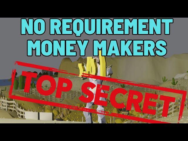 Best no requirement money makers for 2024 - OSRS money making guide