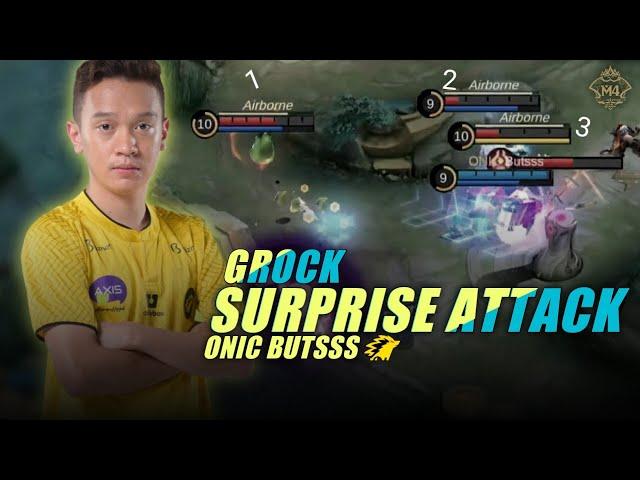 Epic Moments ONIC Butsss Grock Surprise Attack | Knockout Stage Hari 1 - M4 World Championship