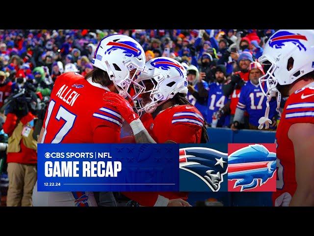 Bills HOLD ON against Patriots to remain undefeated at home | Game Recap