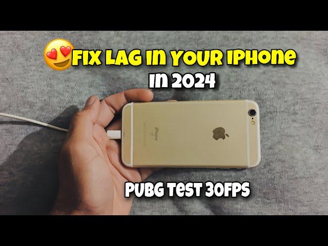 How to Fix Lag on iPhone ( 6/ 6s/ 7/ 8/ XR )Low End | iPhone 6s PUBG Performance in 2024 | PUBG Test