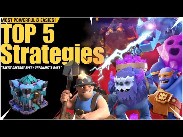 Top 5 th13 Attack Strategies 2024 | Town hall 13 Best attack strategies | Th13 Top 5 Attack