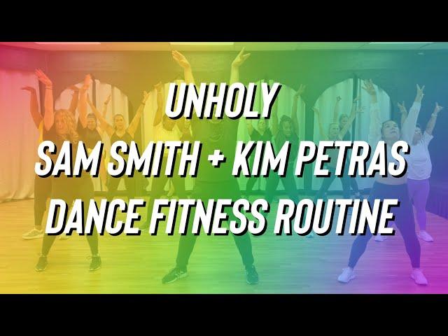 Unholy (with tutorial) - Sam Smith + Kim Petras - Dance Fitness - Turn Up - Zumba  - Easy TikTok