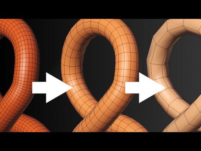 How To Un-Subdivide: Blender Quickie