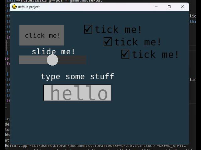Project 4 - GUI creator - all from scratch (C++ and SFML)