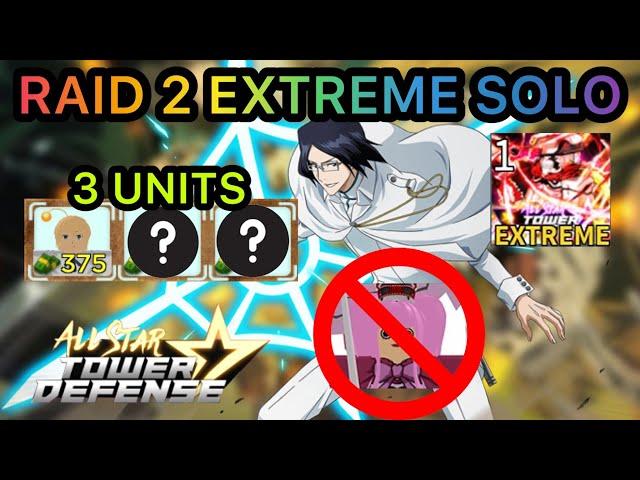 3 Units Beating Raid 2 Extreme | Solo Gameplay (Full Auto Skip) - All Star Tower Defense