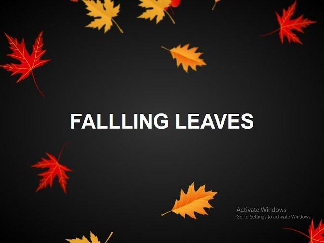 Falling Leaves Animation Pure Css By Jahanzaib Coder