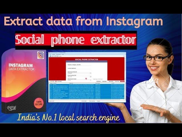 Data Extractor |How to extract data from Instagram.com in One Click || Digital Krupa - +919977713198