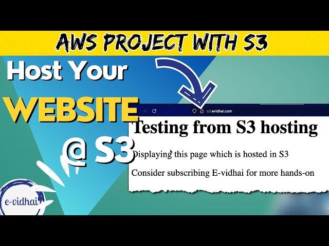 Host Static Sites on S3 and Map a Custom Domain in Minutes #evidhai #aws