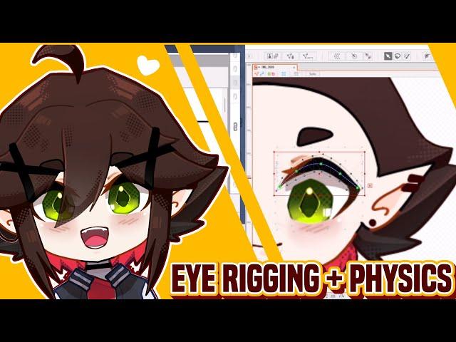 Live2D Eye Rigging/Blinking + Physics [ voice over ]