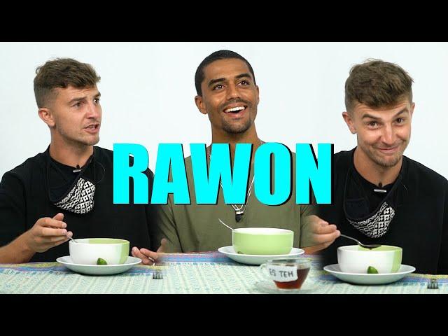 Bule eat RAWON soup in Indonesia