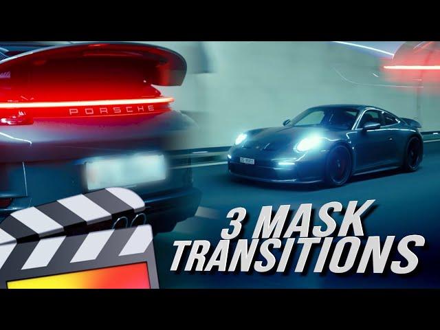 3 EASY TO HARD MASK TRANSITIONS - FINAL CUT PRO