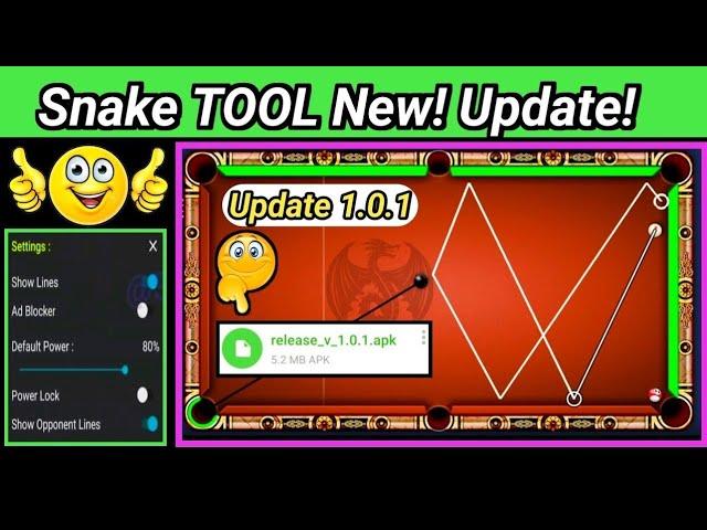 Snake Tool - 8 Ball Pool New "FREE" Aim Hack 2023 || New Update 1.0.1_ Download Link in Description