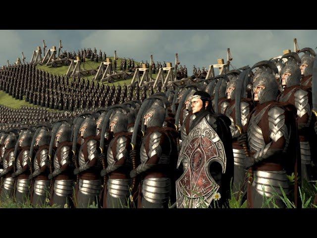 Elves of Rivendell Vs. Dol Guldur Orcs | Lord Of The Rings Cinematic Battle | 10,000 Units