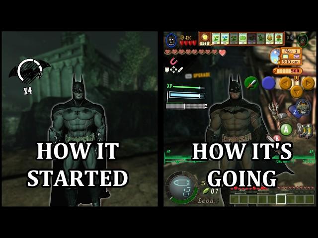 Batman: Arkham Asylum but Every 10 Minutes a New HUD Is Added