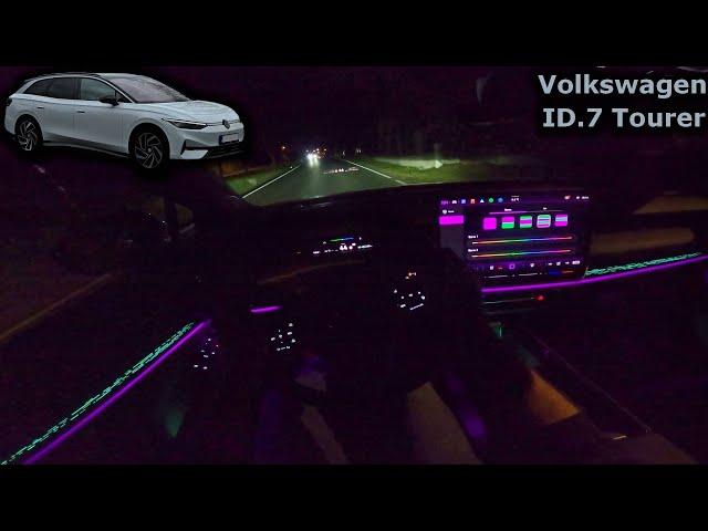 2024 Volkswagen ID.7 Tourer Pro | night POV driving