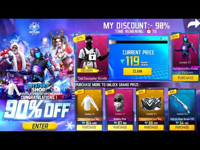 NEW YEAR MYSTERY SHOP EVENT , NEXT DISCOUNT EVENT FF | FREE FIRE NEW EVENT | FF NEW EVENT