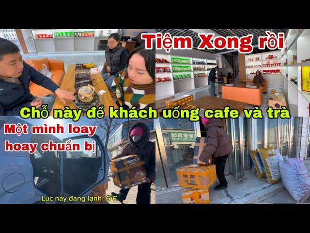 #555tiệm Xong rồi,Chỗ Này để Khách uống Cafe Và trà,Dâu Việt Khởi Nghiệp Ở Đông Bắc Trung Quốc