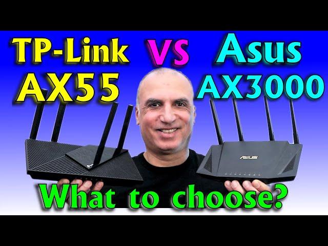 Asus RT-AX3000 vs TP-Link AX3000 (RT-AX58U vs Archer AX55), What WIFI 6 router is better?