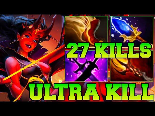 27 Kills + Ultra Kills QOP Dota 2 Mid - Best Queen Of Pain Dota 2 Pro Gameplay Guide Build 7.36